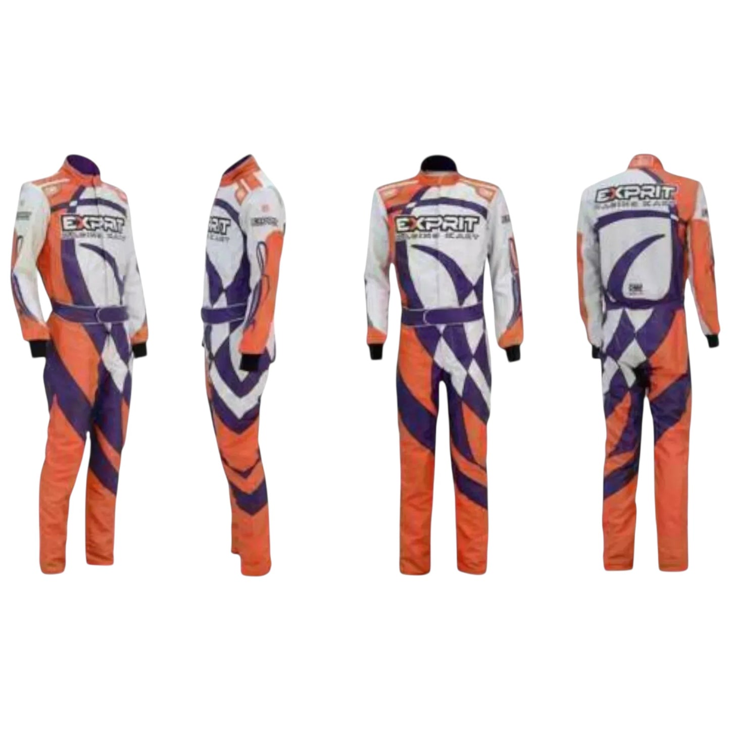 OMP Exprit kart racing suit display