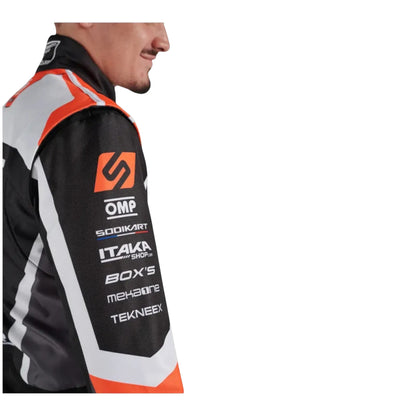 Official Sodi OMP kart racewear detail