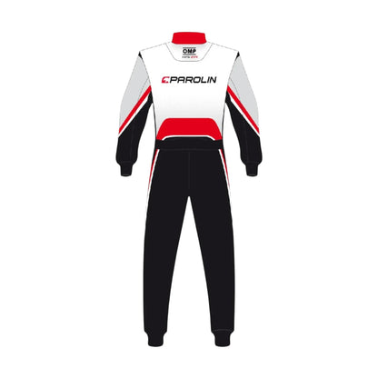 Parolin MotorSports OMP kart racing suit design