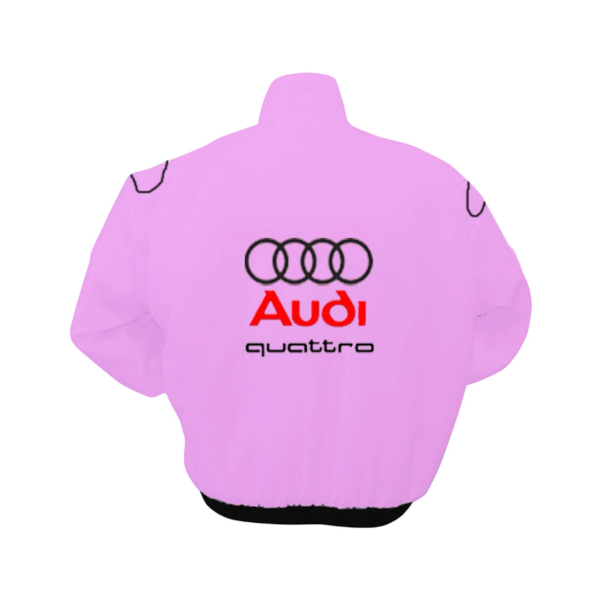Pink Audi Vintage Racing Jacket - Retro Motorsport SpeedLine Racewear