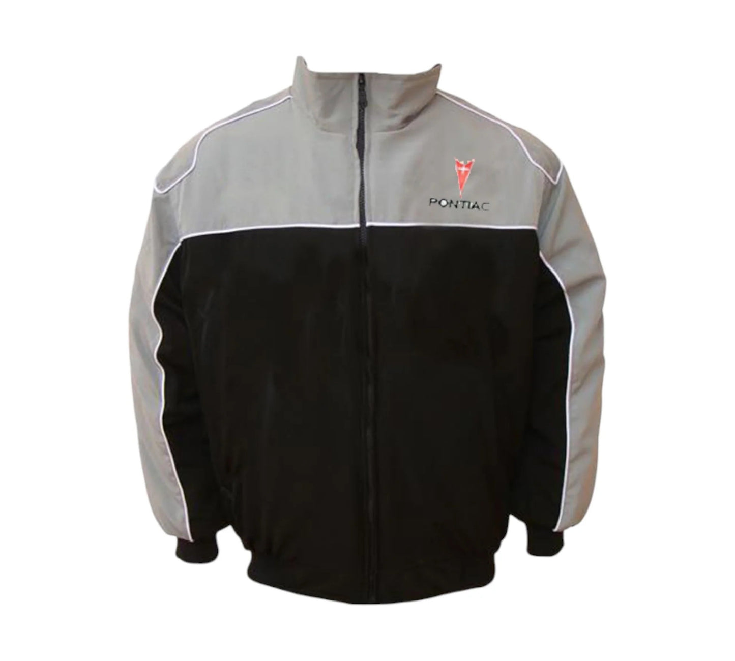 Pontiac Solstice GXP Vintage Racing Jacket Light Gray Black 1