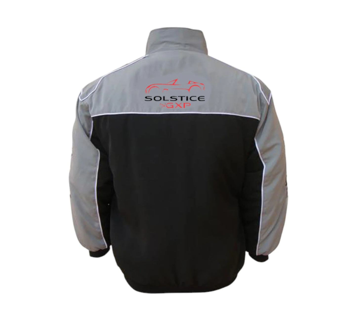 Pontiac Solstice GXP Vintage Racing Jacket Light Gray Black 2