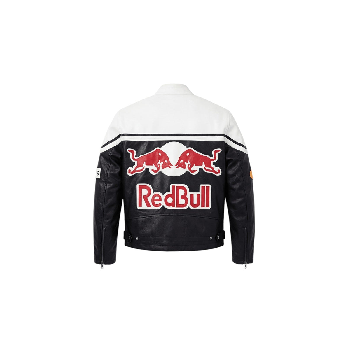 Red Bull Racing Vintage Leather Jacket – White Edition