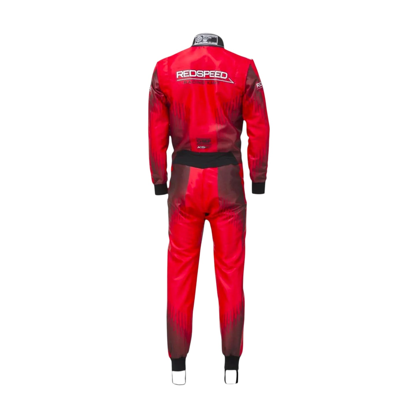 Red Speed OMP kart racing suit design