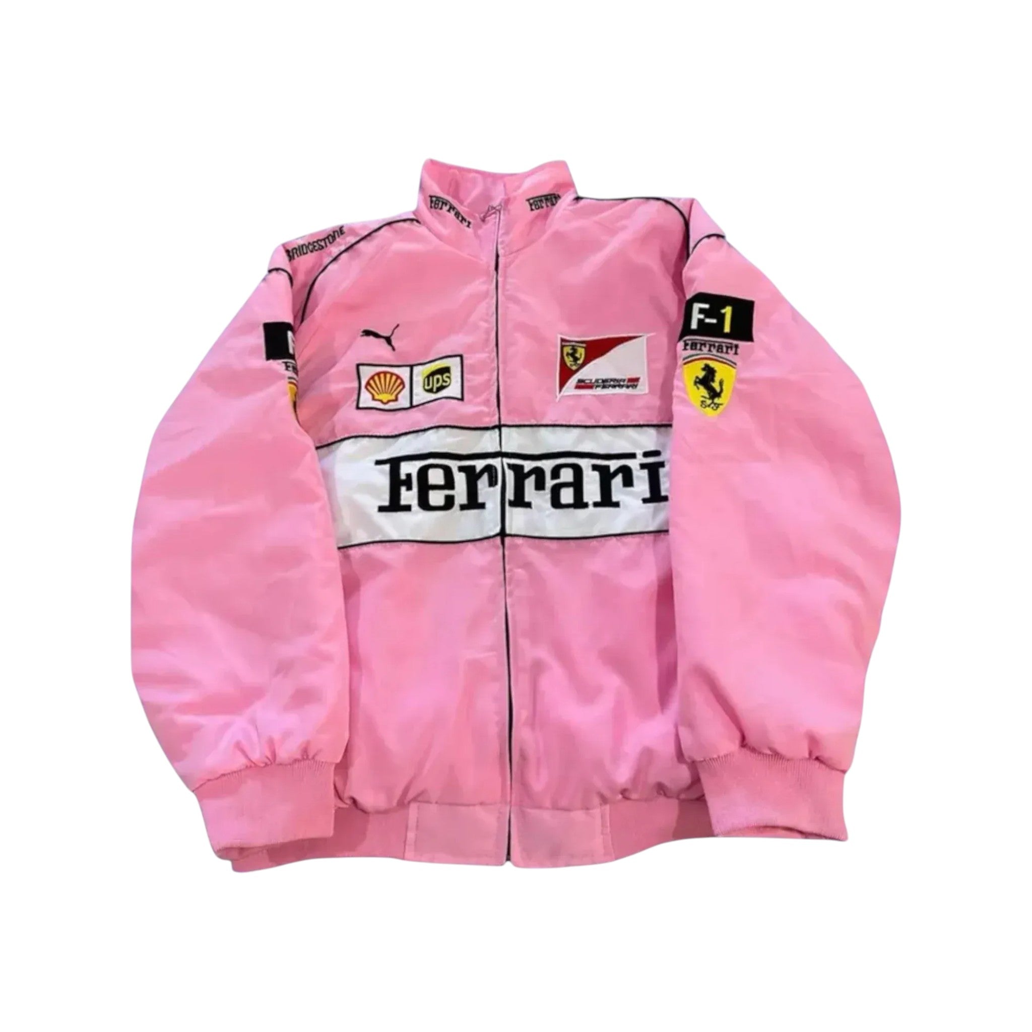 I*I様 Ferrari F1 フェラーリ レーシングジャケット ピンク Ferrari Pink F1 Vintage Racing Jackets – SpeedLine Racewear
