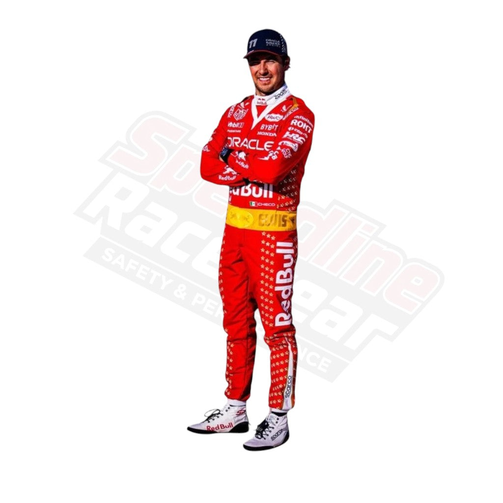 Sergio Perez 2023 Las Vegas GP Red Bull Racing Suit front