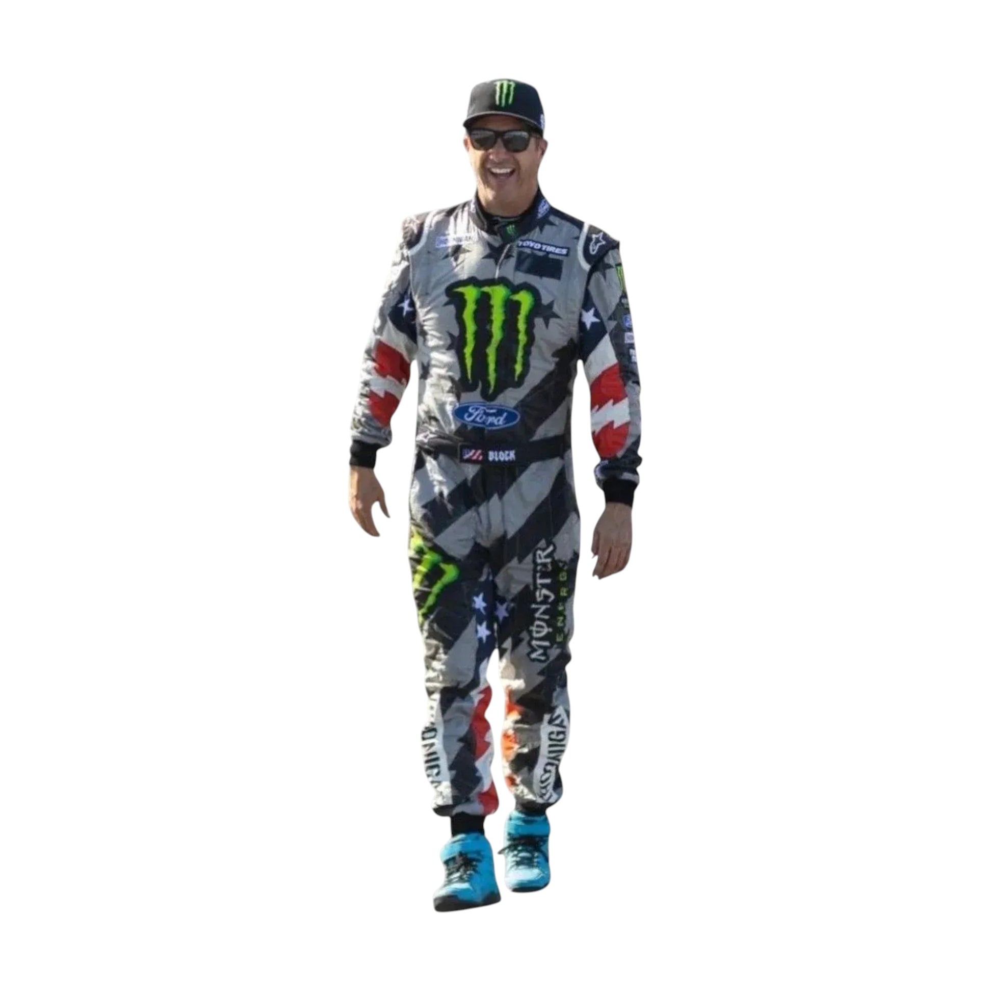 Sublimation printed go-kart racing suit detail