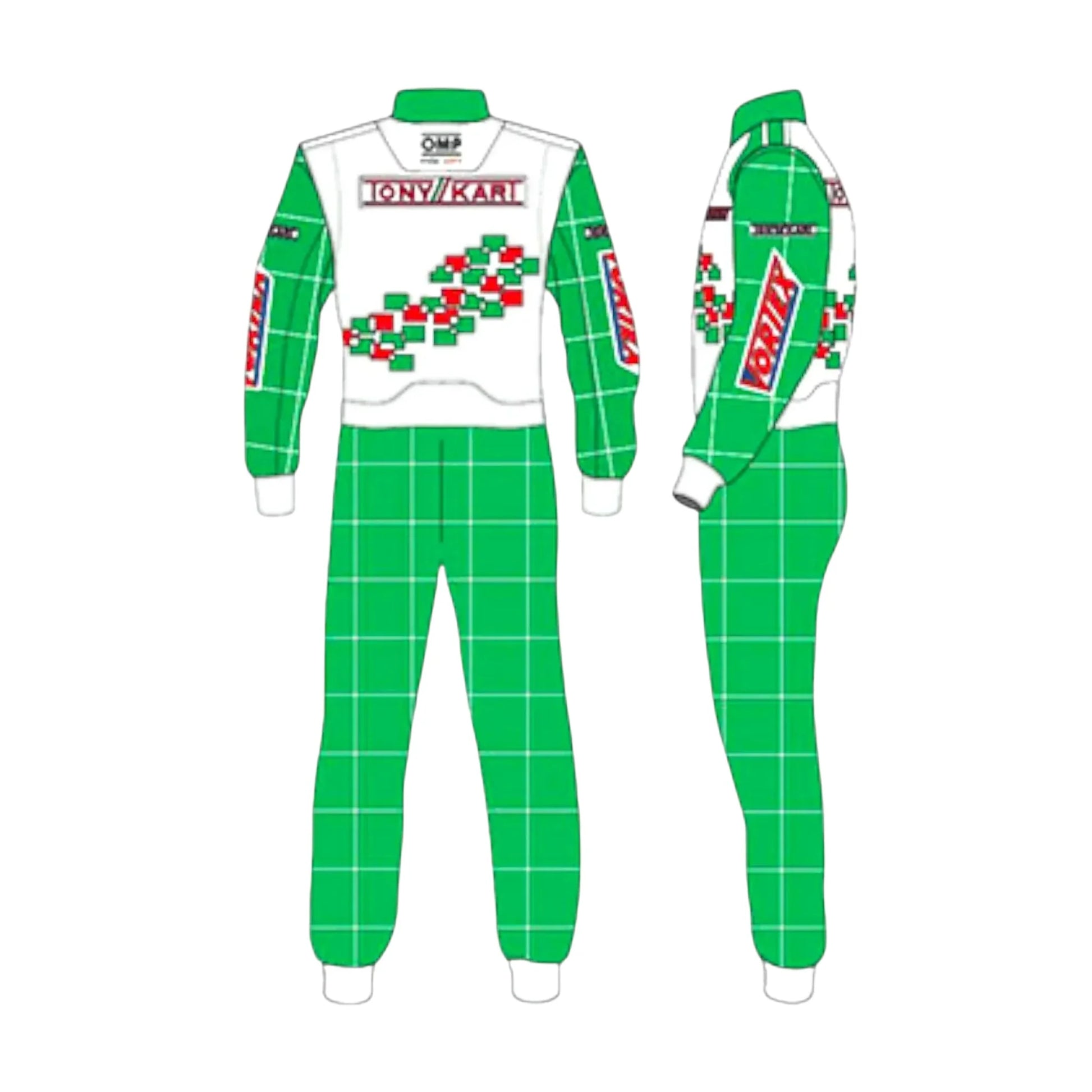 Tony Kart Sublimation Printed Go Kart Driver Racing Suit – Pro Overall