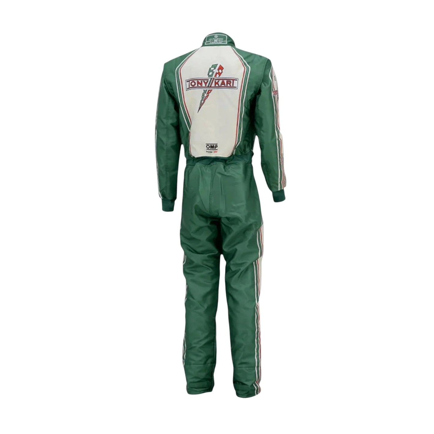 Tony Kart sublimation printed go kart racing suit back view