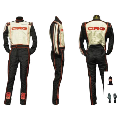 Track-ready CRG Sparco sublimation go-kart racing suit