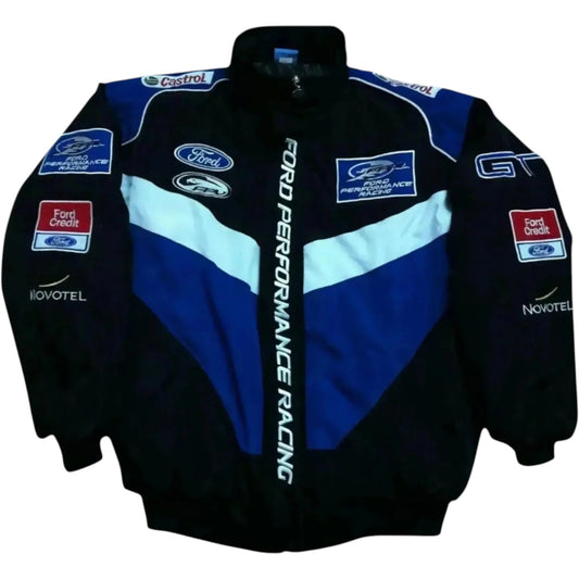 Vintage Ford Performance Racing Bomber Jacket Front View