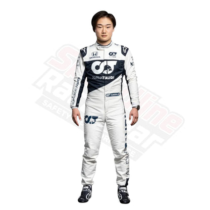 Yuki Tsunoda AlphaTauri 2021 rookie season F1 race suit front