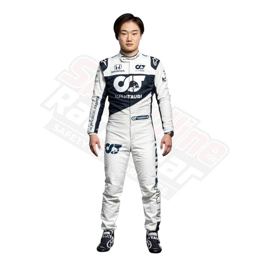 Yuki Tsunoda AlphaTauri 2021 rookie season F1 race suit front