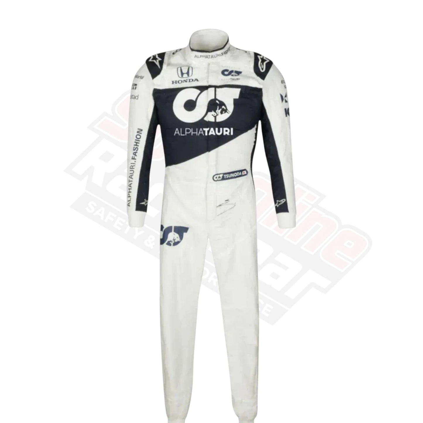 Yuki Tsunoda AlphaTauri 2021 rookie season F1 race suit front