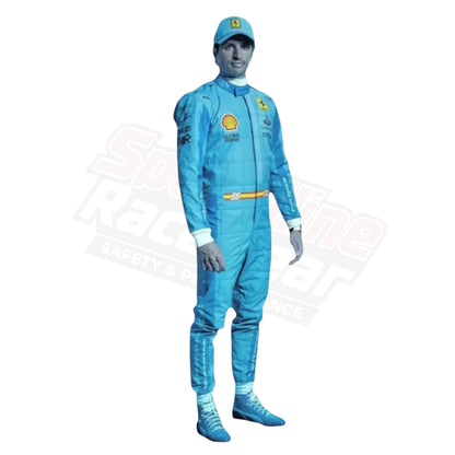 2024 Carlos Sainz Jr Ferrari F1 Racing Suit Replica – Miami Grand Prix Edition