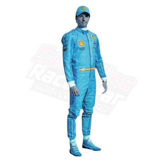 2024 Carlos Sainz Jr Ferrari F1 Racing Suit Replica – Miami Grand Prix Edition