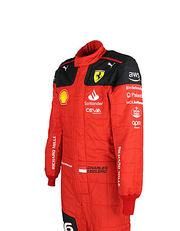 2023 Charles Leclerc Ferrari F1 Race Suit REPLICA