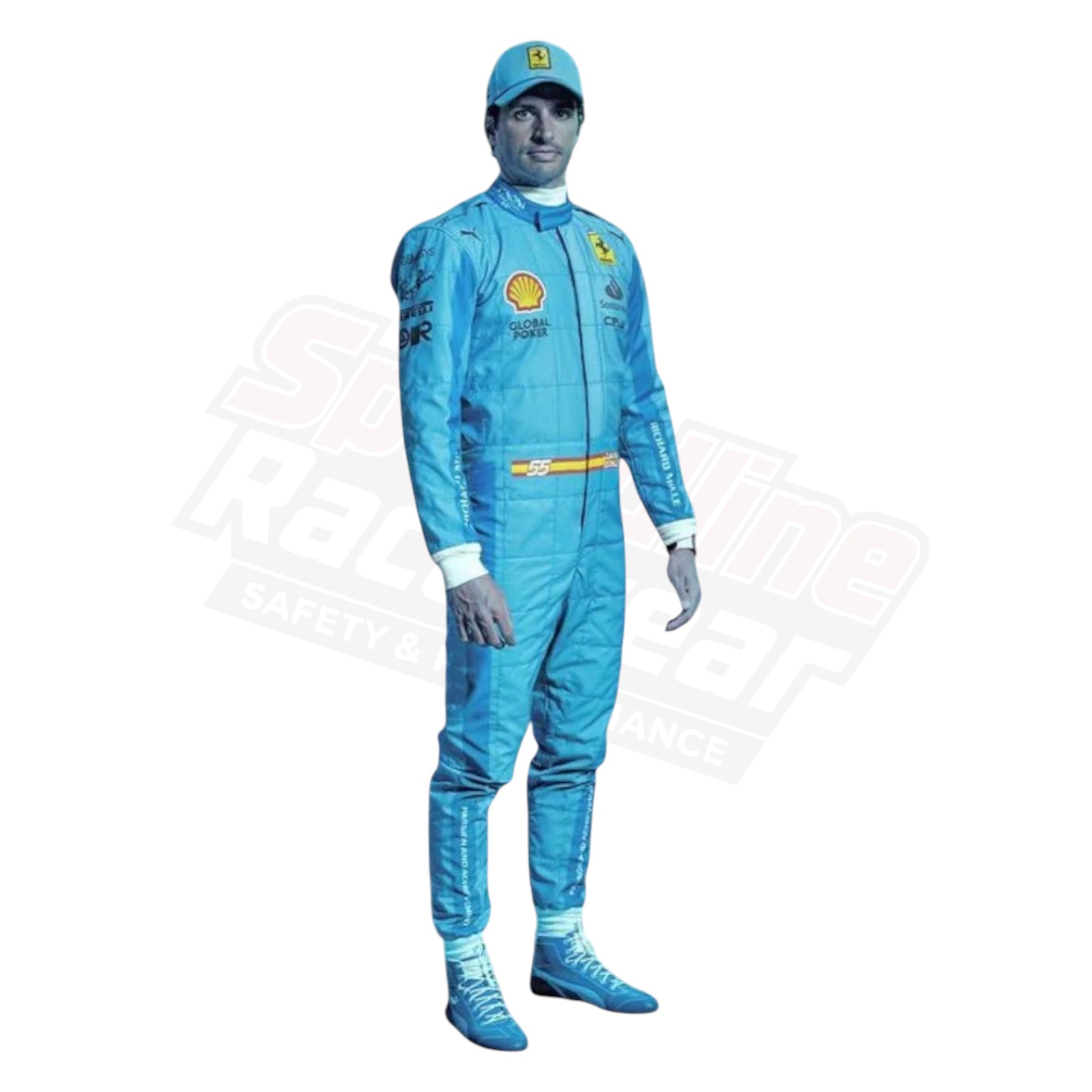 2024 Carlos Sainz Jr Ferrari F1 Racing Suit Replica Miami Grand Prix Edition