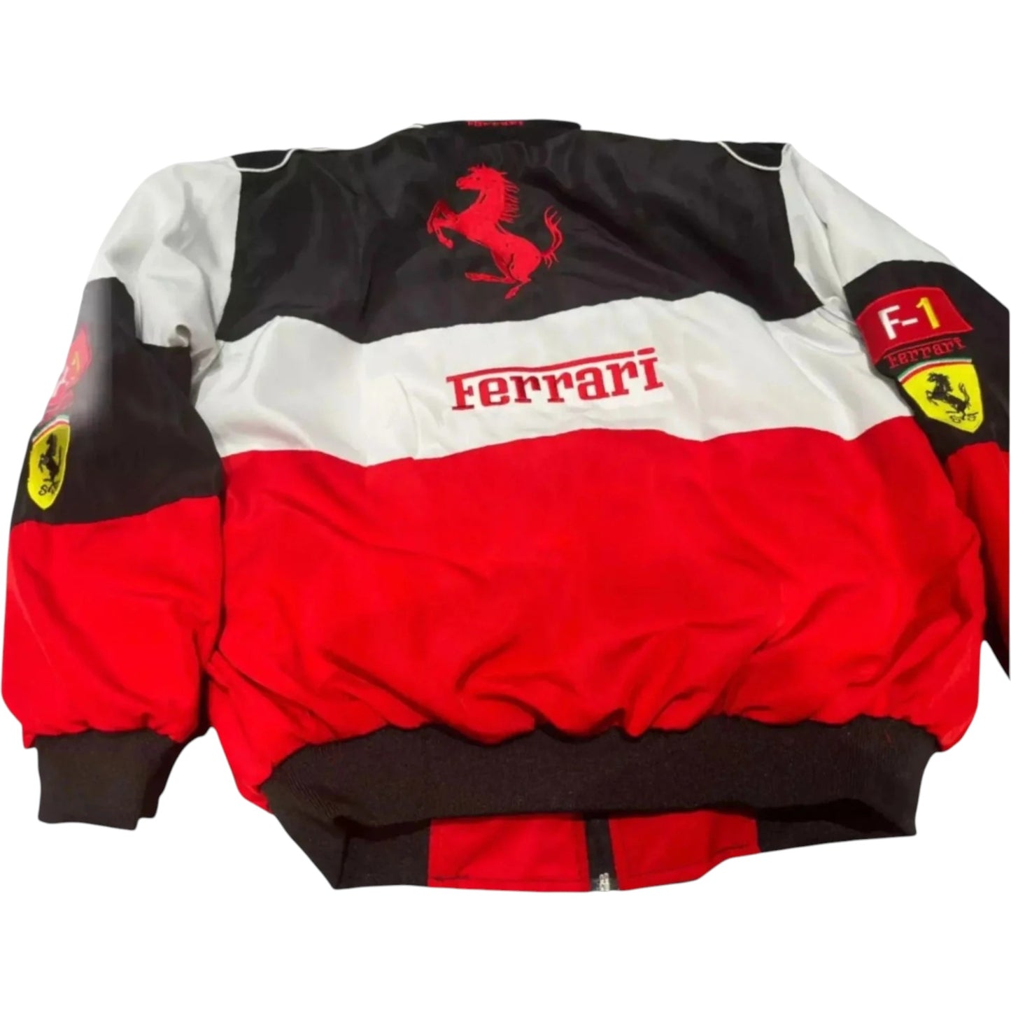 ferrari f1 jacket back printed logo detail