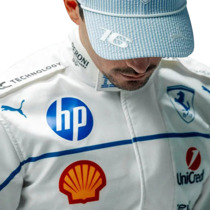 Formel-1-Rennanzug von Charles Leclerc für den Ferrari-Grand-Prix von Miami 2025