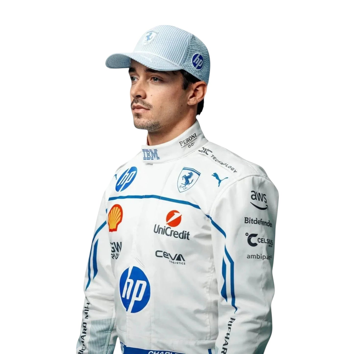 2025 Charles Leclerc Ferrari Miami GP F1 Race Suit