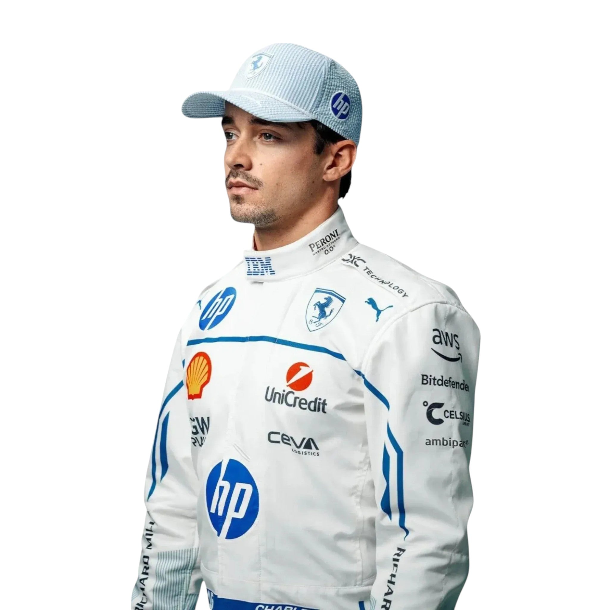 2025 Charles Leclerc Scuderia Ferrari HP Monaco Grand Prix Race suit