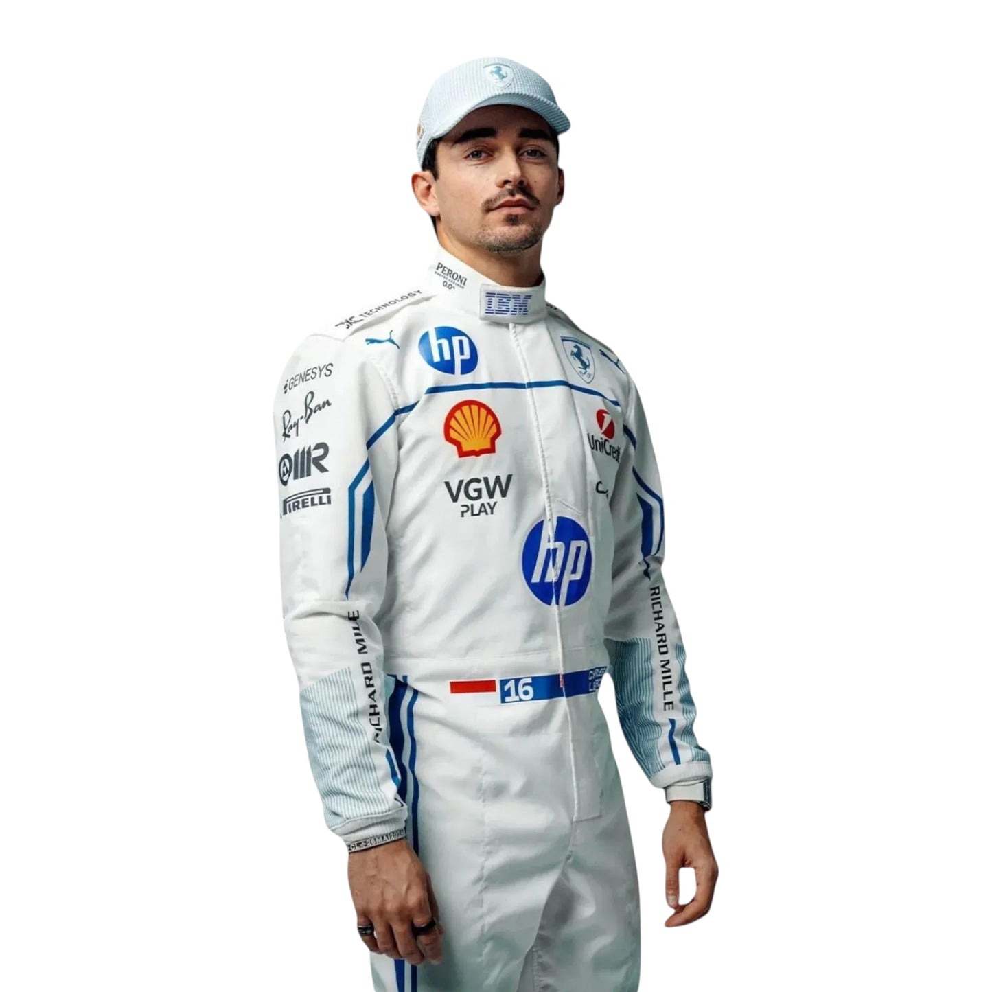2025 Charles Leclerc Ferrari Miami GP F1 Race Suit