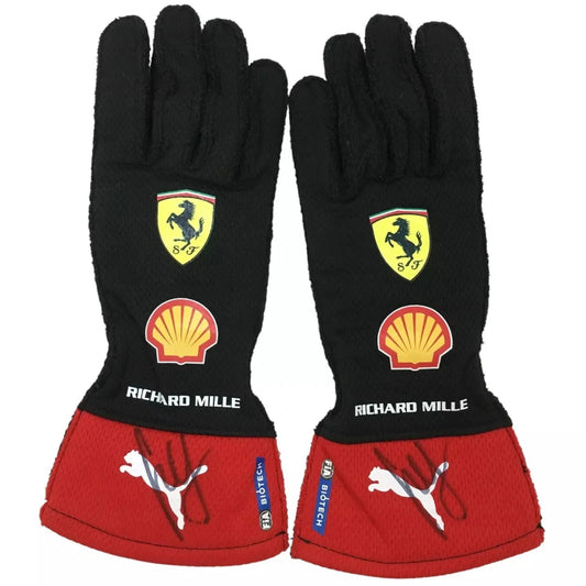 2023 Carlos Sainz Ferrari F1 Race Gloves – Official Edition