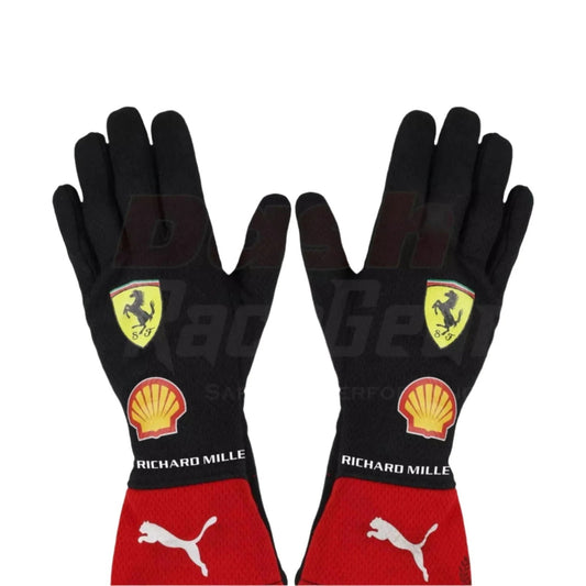 2023 Charles Leclerc Scuderia Ferrari F1 Team Driving Gloves