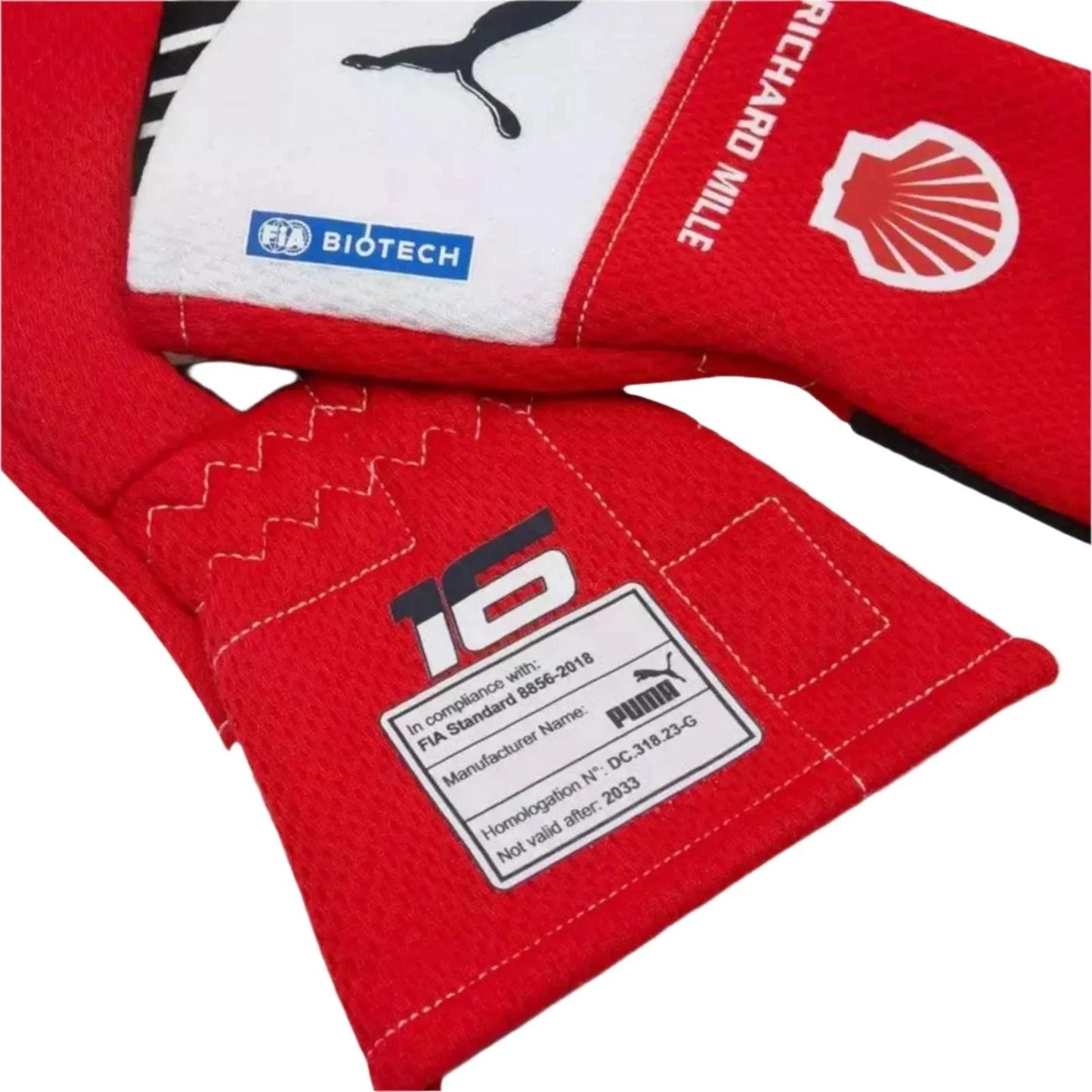 Charles Leclerc Scuderia Ferrari F1 PRO Gloves — Joshua Vides Edition