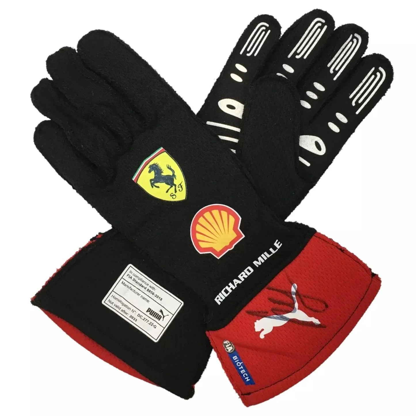 2023 Carlos Sainz Ferrari F1 Race Gloves – Official Edition