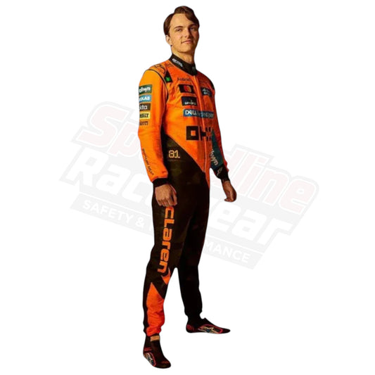 Lando Norris 2025 McLaren F1 Replica Suit – Front View