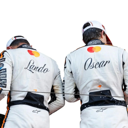 McLaren Monaco GP Race Suit by Oscar Piastri – Detail Closeup