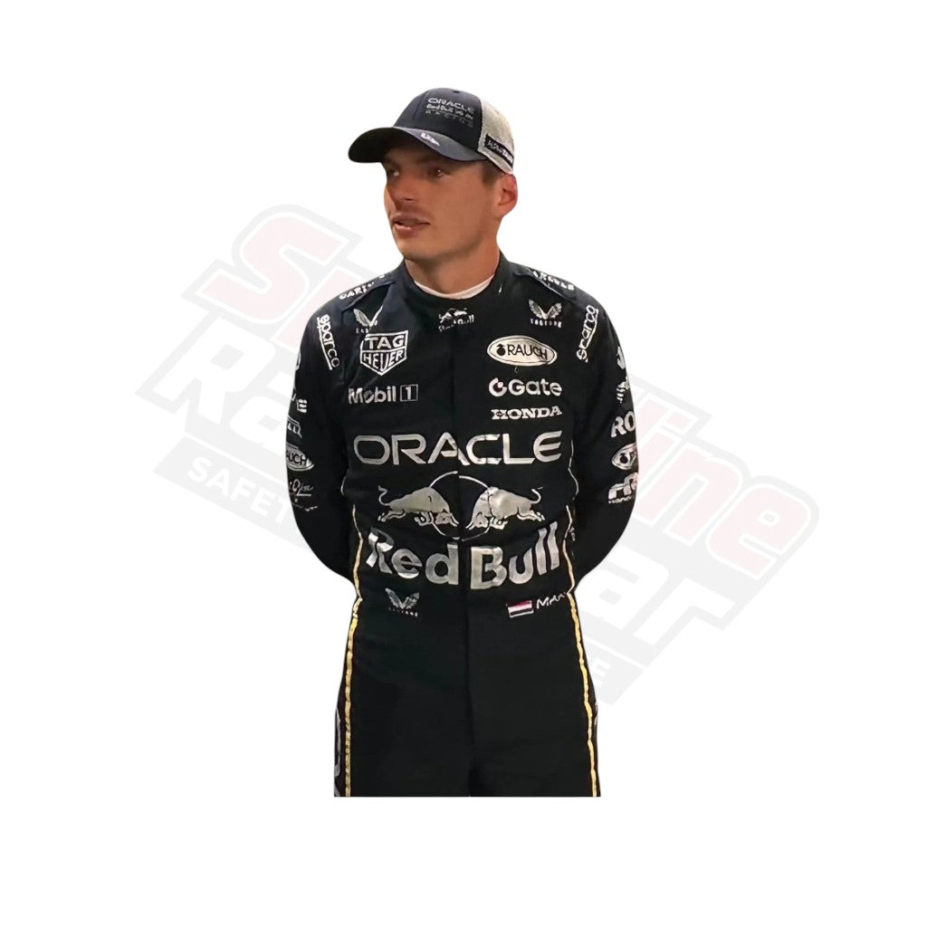 Red Bull Racing Rennanzug für den Großen Preis von Singapur 2025 | Max Verstappen &amp; Yuki F1 Edition