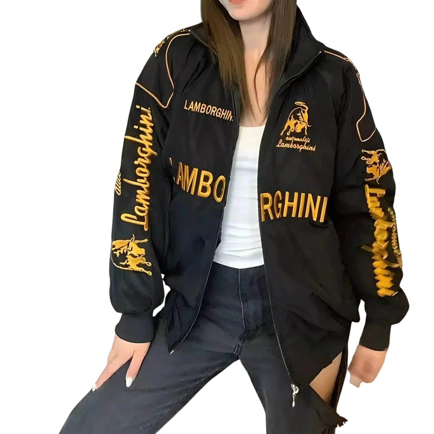 Lamborghini Racing Jacket – Retro F1 Inspired Streetwear