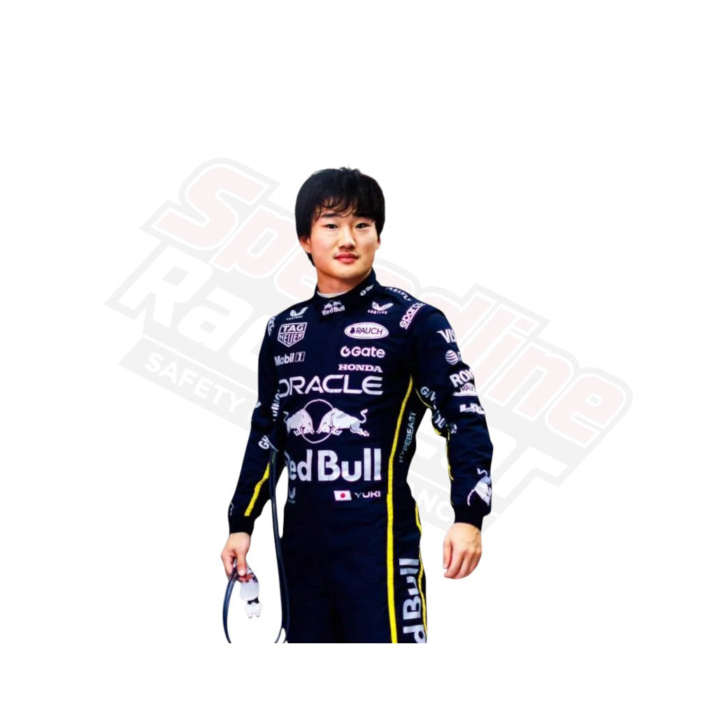 Red Bull Racing Rennanzug für den Großen Preis von Singapur 2025 | Max Verstappen &amp; Yuki F1 Edition