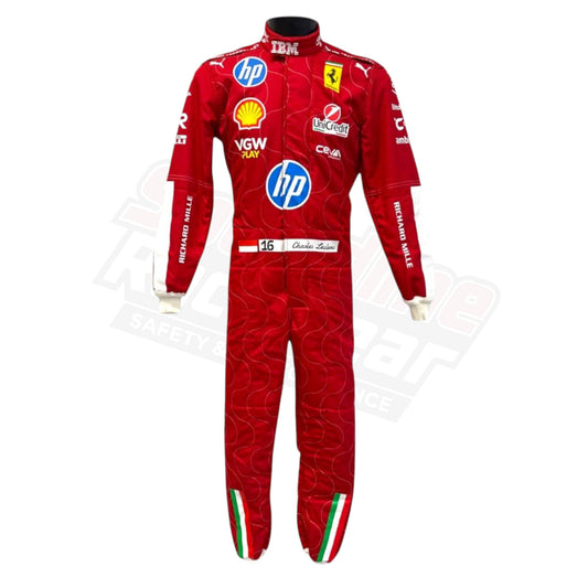 2025 Charles Leclerc Ferrari HP F1 Race Suit | Puma Replica