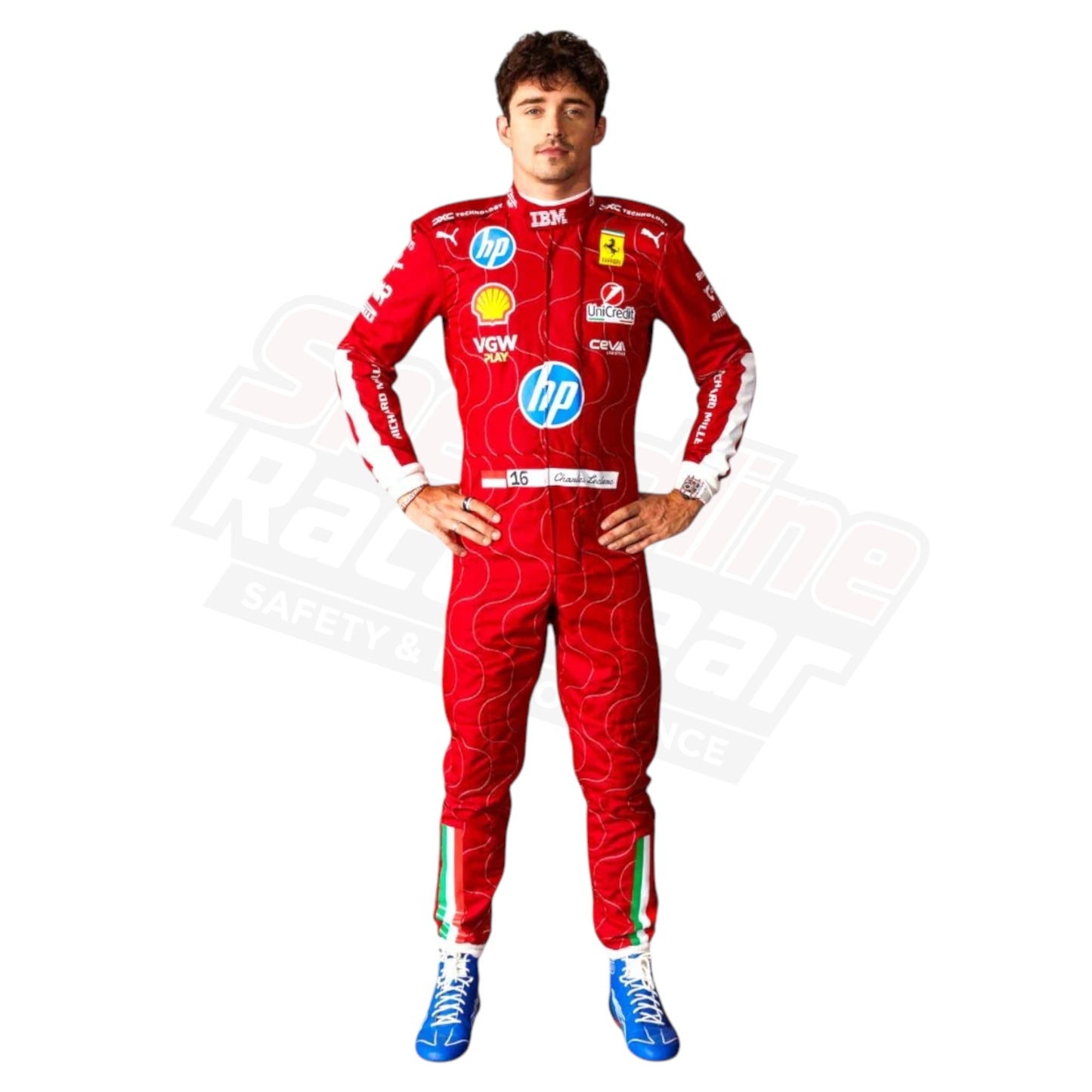 2025 Charles Leclerc Ferrari HP F1 Race Suit | Puma Replica