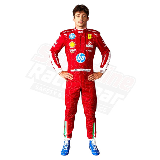 2025 Charles Leclerc Ferrari HP F1 Race Suit | Puma Replica