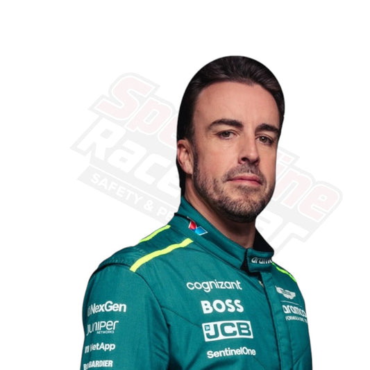 Fernando Alonso 2024 Aston Martin F1 Race Suit Front