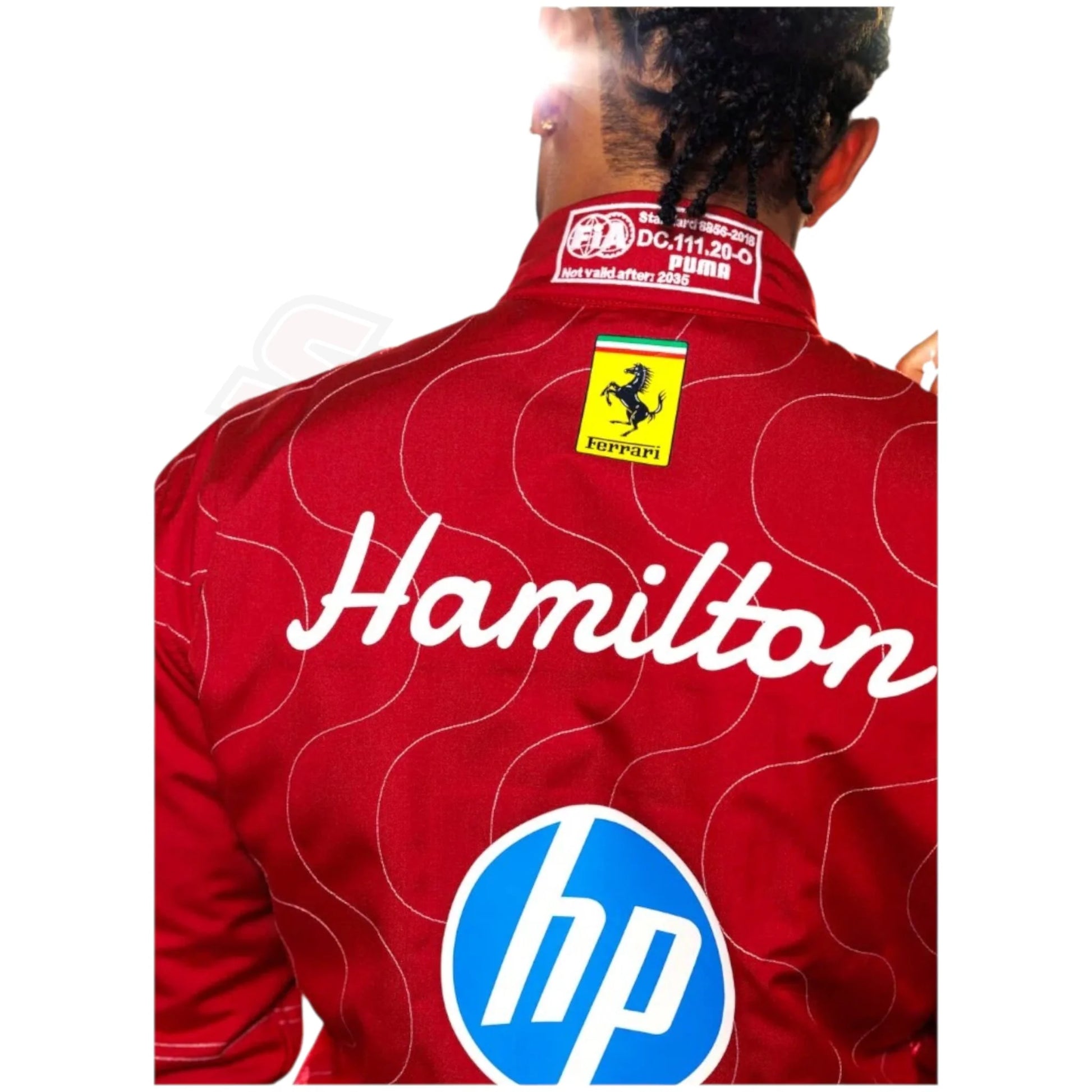 Ferrari F1 Racing Suit by Puma 2025 – Close-Up Detailing