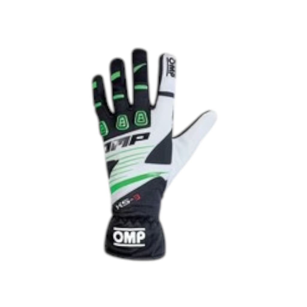 OMP KS-3 MY18 Karting Gloves Black/White