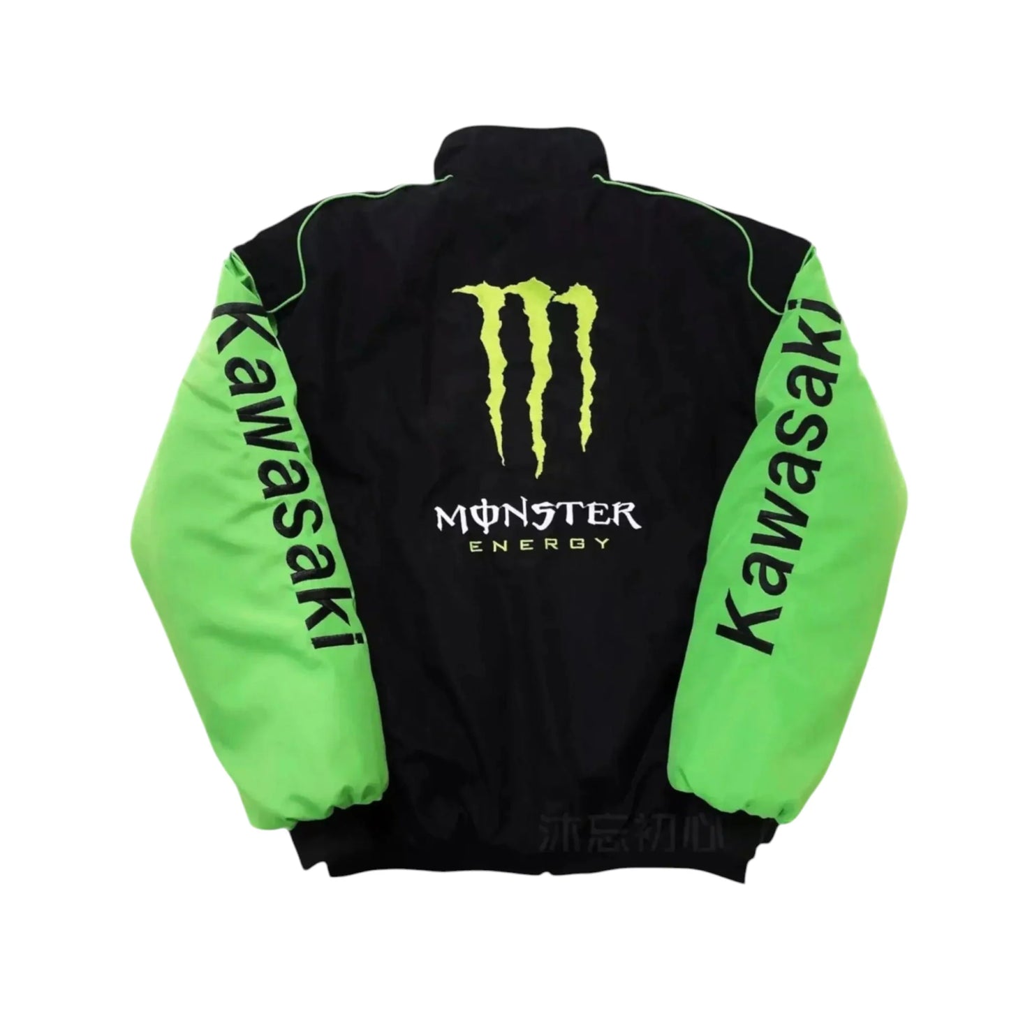 Kawasaki Monster Energy Vintage Racing Jacket Black Green