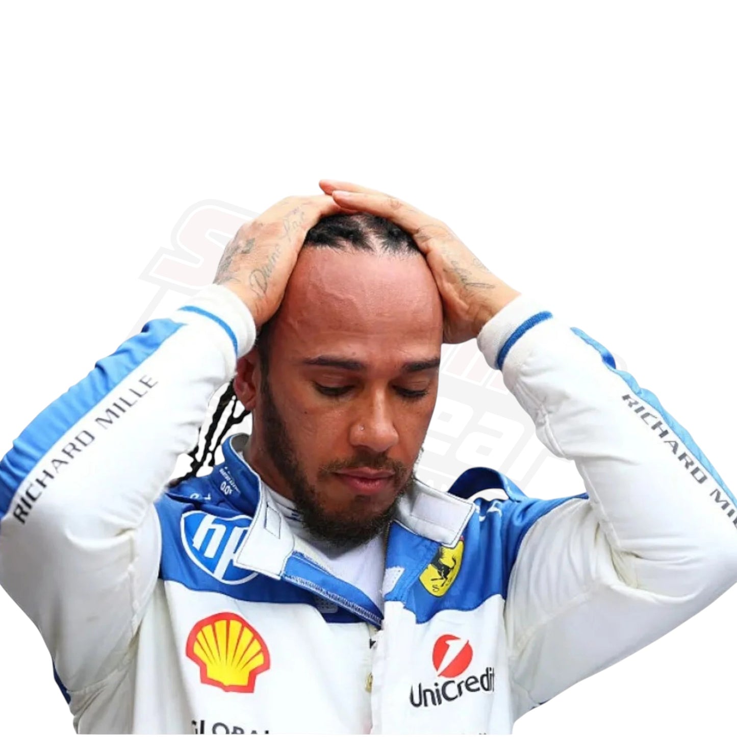 2025 Miami GP Ferrari Race Suit by Lewis Hamilton – Custom Edition