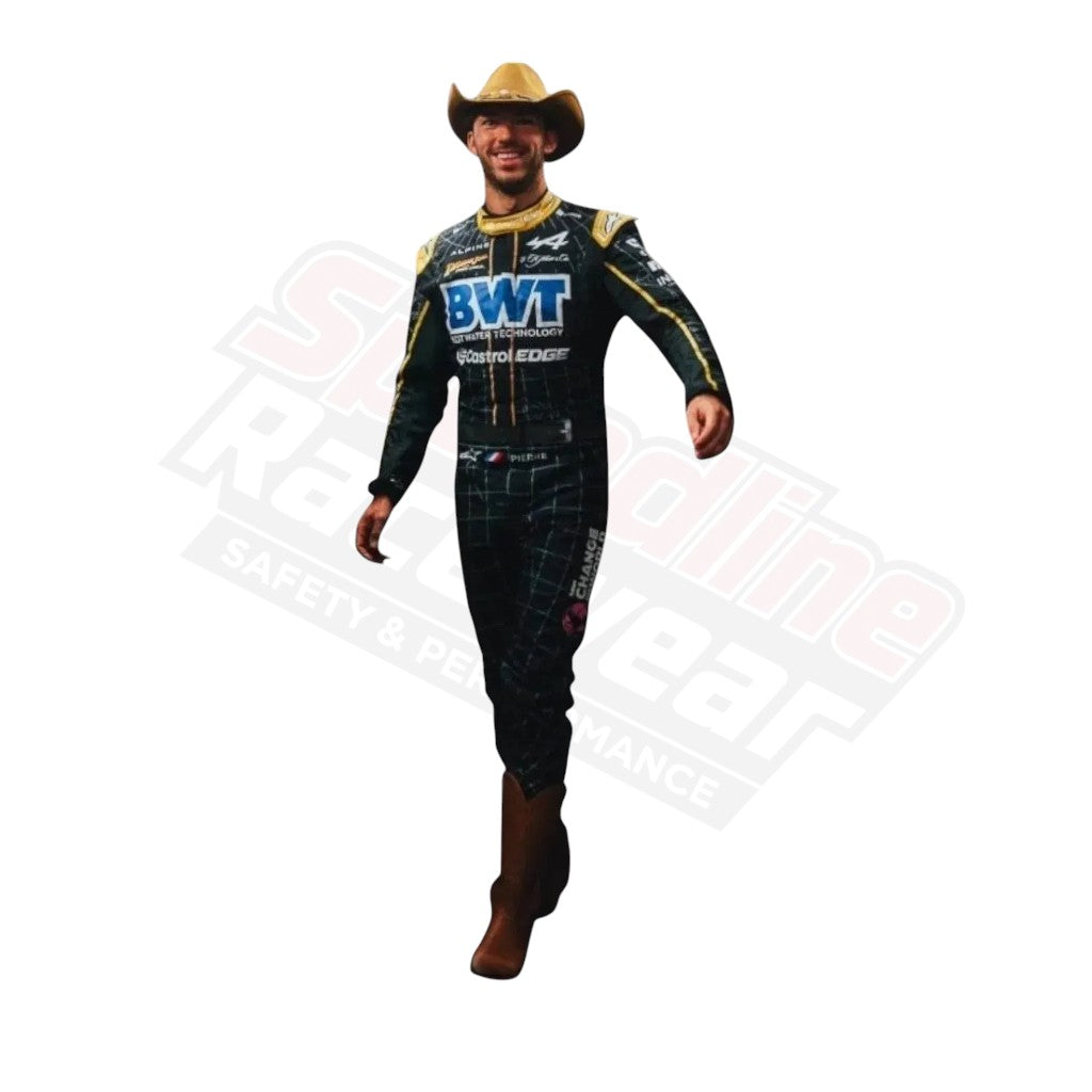 2024 Pierre Gasly Alpine Austin Grand Prix Race Suit