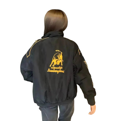 Lamborghini Racing Jacket – Retro F1 Inspired Streetwear