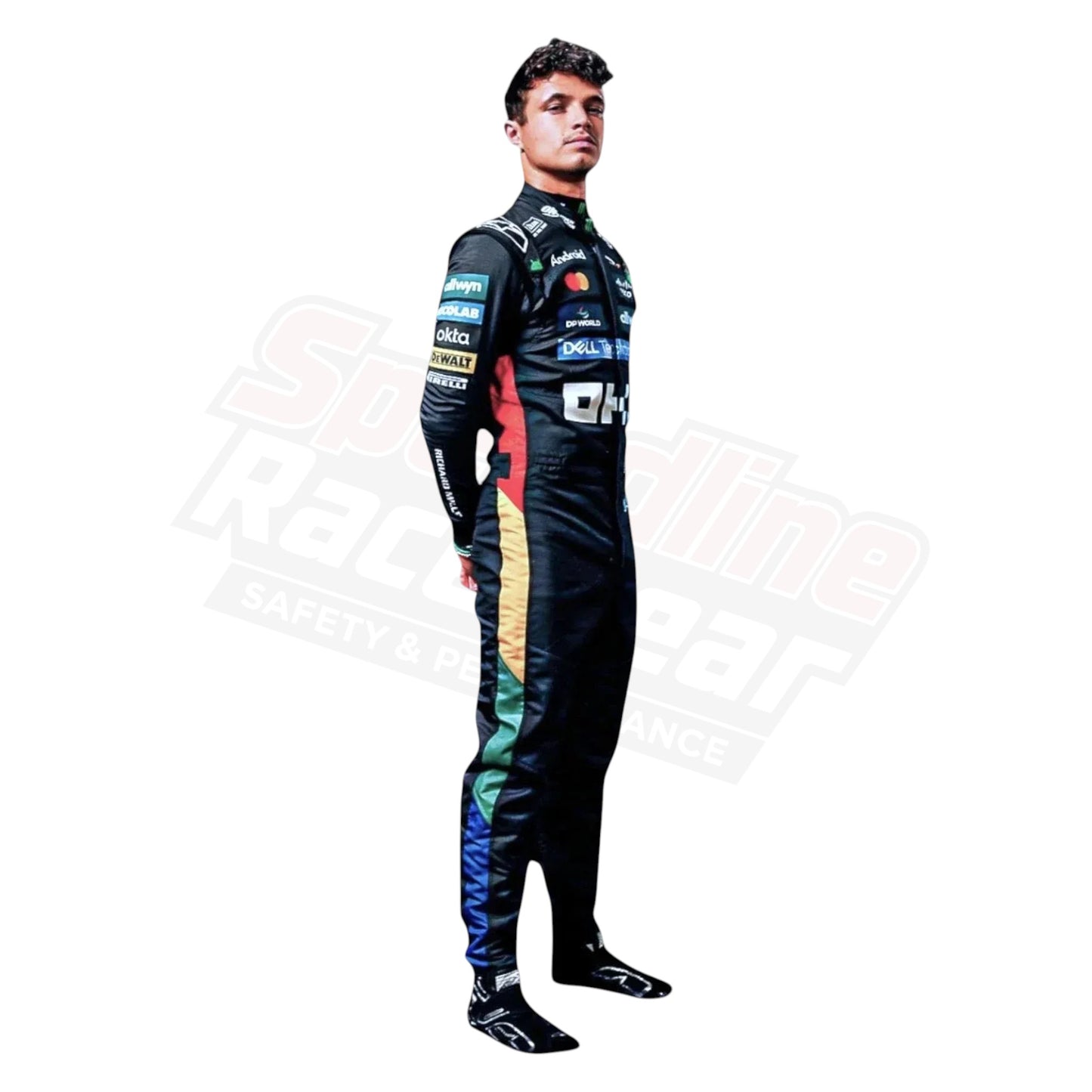 Lando Norris 2025 McLaren F1 British GP Race Suit – Front View