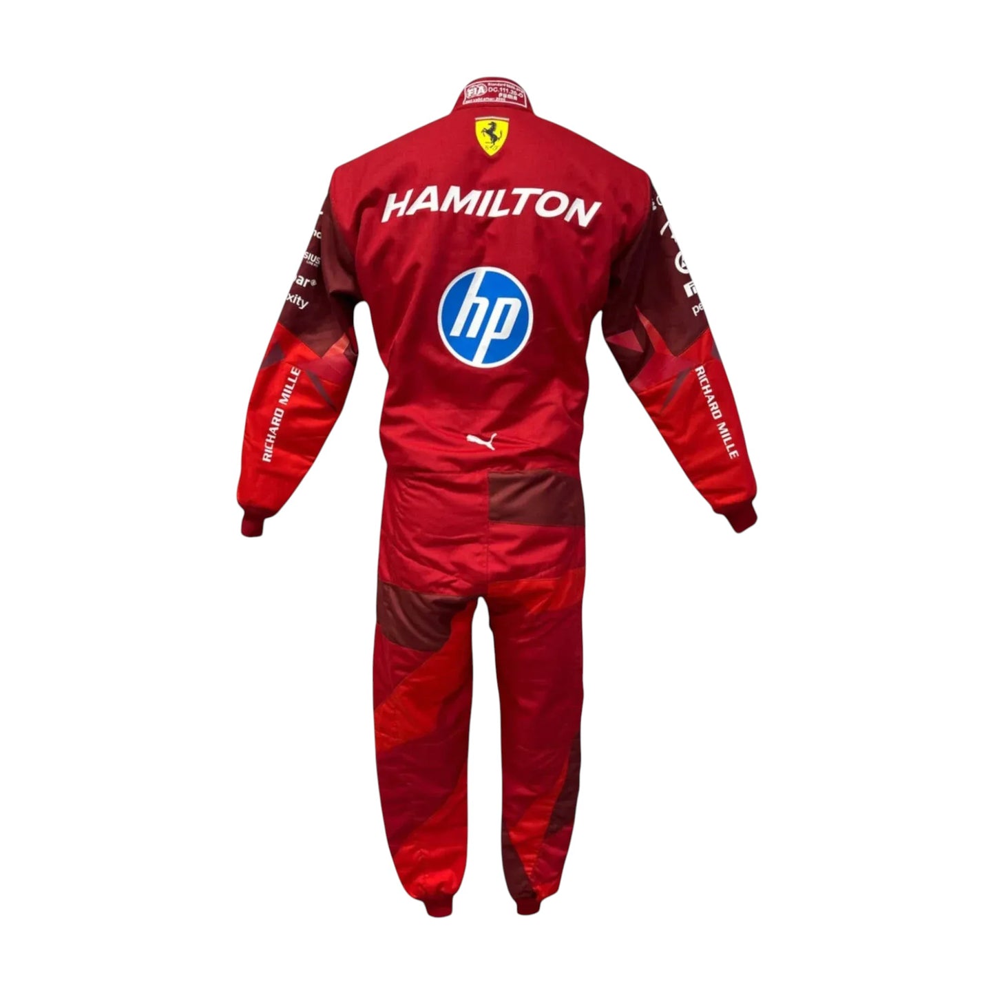 Ferrari Formula 1 2025 race suit back view