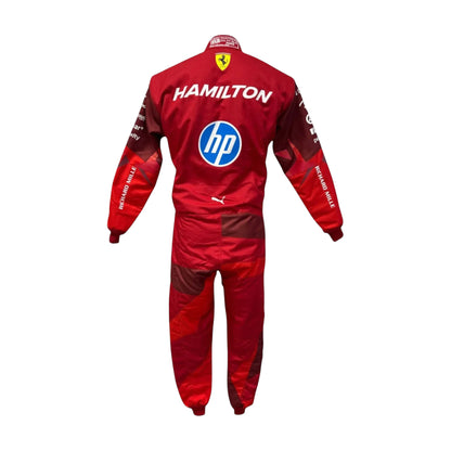 Ferrari Formula 1 2025 race suit back view