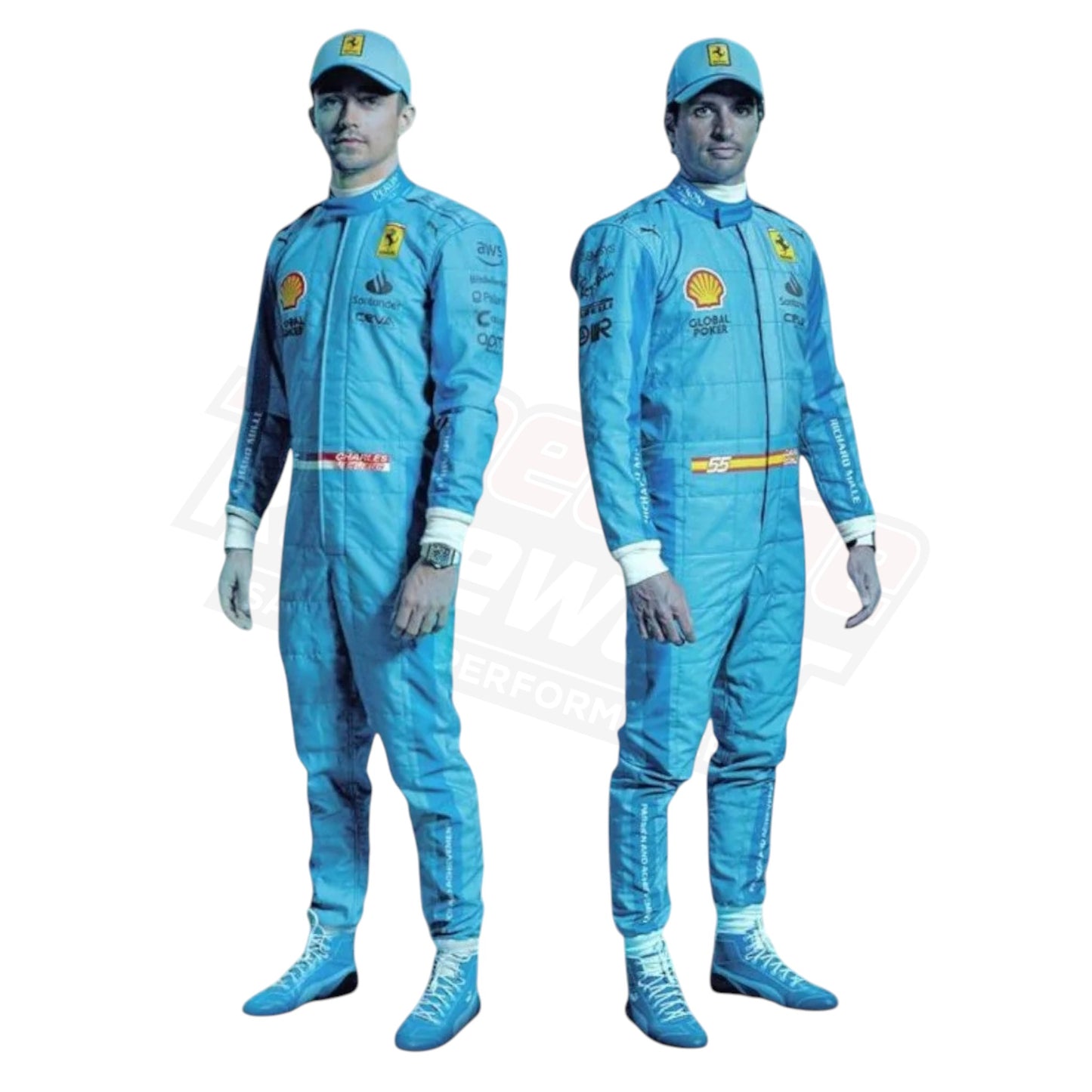 2024 Carlos Sainz Jr Ferrari F1 Racing Suit Replica Miami Grand Prix Edition